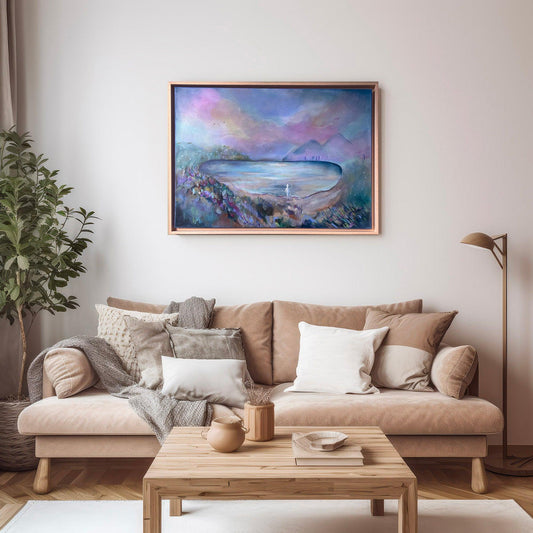 Lac enchanté dans les montagnes - Laura Ferrari Fine Art